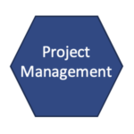 hexegon with the words project management