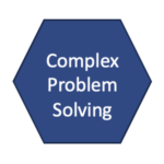 hexegon with the words complex problem solving